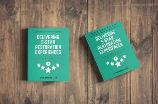 Two copies of KnowHow's E-Book, 'Delivering 5-Star Restoration Experiences.'